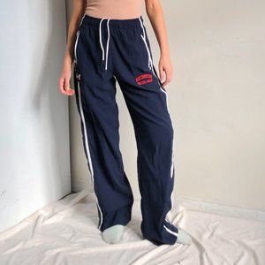 navy blue y2k style track pants